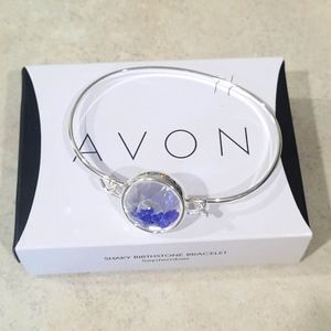 New Avon September Shaky Birthstone Silver Toned Bracelet Fashion Jewelry